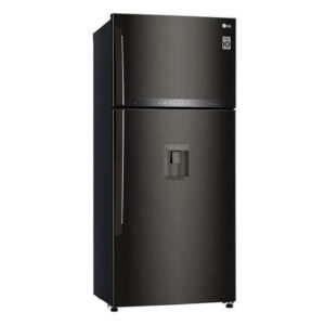 Refrigeradora LG Top Freezer GT51SGD 509L Negro Acero