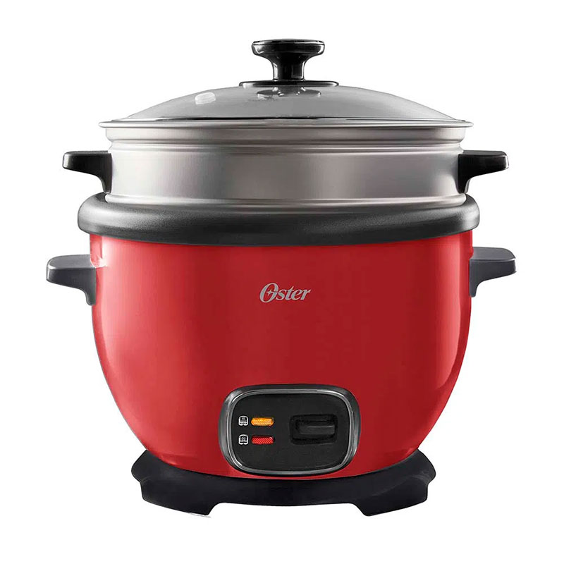 Arrocera multiusos Oster roja con función de mantener caliente CKSTRC5731R