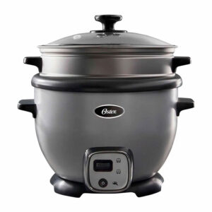 Arrocera multiusos Oster acero inoxidable con función sofrito y bandeja de vapor CKSTRC7030S